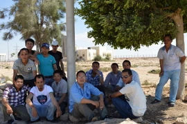 [Video] Nhóm lao động Việt Nam đầu tiên tới Ai Cập an toàn 