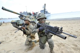 Hàn Quốc và Mỹ bắt đầu tiến hành tập trận hải quân chung 