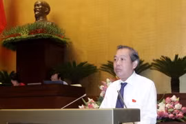 Chánh án Tòa án Nhân dân Tối cao Trương Hòa Bình. (Ảnh: Phương Hoa/TTXVN)