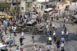 Hiện trường một vụ đánh bom. (Ảnh: AFP/TTXVN)