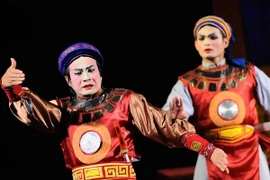 Múa là yếu tố quan trọng trong nghệ thuật Tuồng. (Ảnh: Minh Đức/TTXVN)