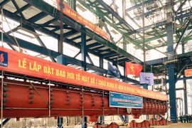 Vượt tiến độ lắp bao hơi số 1 Nhà máy nhiệt điện Thái Bình 2