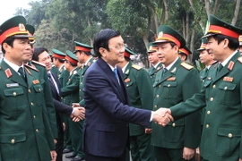 Chủ tịch nước Trương Tấn Sang thăm và chúc Tết tại Nghệ An