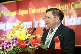 Ông Bùi Văn Ga, Thứ trưởng Bộ Giáo dục và Đào tạo Việt Nam phát biểu tại Hội nghị. (Ảnh: Trần Lê Lâm/TTXVN)