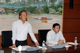 Chủ nhiệm Ủy ban Pháp luật của Quốc hội Phan Trung Lý phát biểu ý kiến. (Ảnh: Phạm Kiên/TTXVN)