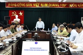 Quanh cảnh cuộc họp Ban chỉ đạo. (Ảnh: Dương Ngọc/TTXVN)