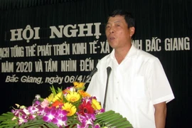 Bí thư Tỉnh ủy tỉnh Bắc Giang. (Ảnh: Việt Hùng/TTXVN)