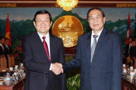 Chủ tịch nước hội đàm với Tổng Bí thư, Chủ tịch nước Lào