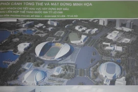 ​Phối cảnh Khu liên hợp thể thao quốc gia. (Ảnh: mạnh Khánh/Vietnam+)