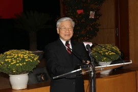 Tổng Bí thư chúc Tết cán bộ của Văn phòng Trung ương Đảng