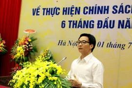 Phó Thủ tướng Vũ Đức Đam phát biểu. (Ảnh: Dương Ngọc/TTXVN)