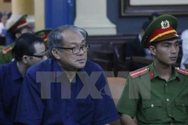 Bị cáo Phạm Công Danh tại phiên tòa giai đoạn 2. (Ảnh: Hoàng Hải/TTXVN)