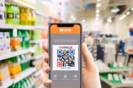 Thanh toán qua QR Pay trên ứng dụng SHB Mobile. (Nguồn: SHB)