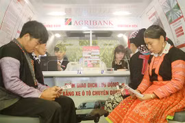 Xe ôtô lưu động của Agribank được trang bị như một ngân hàng thu nhỏ. (Nguồn: Agribank)