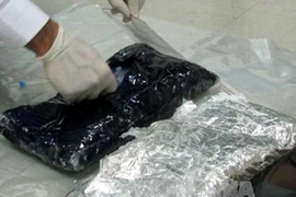 Tang vật một vụ vận chuyển ma túy bị phát hiện. (Nguồn: TTXVN)