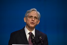Bộ trưởng Tư pháp Mỹ được đề cử Merrick Garland phát biểu tại một sự kiện ở Wilmington, bang Delaware ngày 7/1/2021. Ảnh: AFP/TTXVN