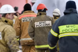 Hiện trường vụ nổ. (Ảnh: Moscow Times)