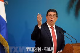 Bộ trưởng Ngoại giao Cuba Bruno Rodriguez phản đối mạnh mẽ lệnh trừng phạt của Mỹ (Nguồn:TTXVN)