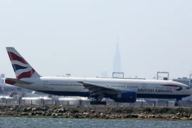 Máy bay của hãng hàng không British Airways tại sân bay John F. Kennedy ở thành phố New York, Mỹ ngày 25/5. (Nguồn: AFP/TTXVN)
