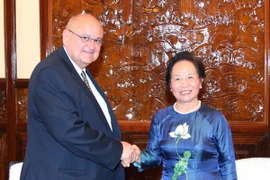 Phó Chủ tịch nước Nguyễn Thị Doan tiếp đại sứ Brazil Marco Antonio