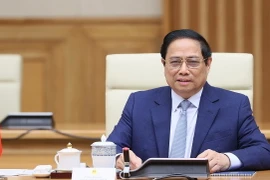 Thủ tướng Phạm Minh Chính phát biểu tại cuộc hội kiến Tổng thống Indonesia Joko Widodo. (Ảnh: Dương Giang/TTXVN)