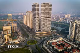 Chất lượng không khí của Hà Nội ở mức không lành mạnh. (Nguồn: TTXVN)