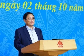 Thủ tướng Phạm Minh Chính chủ trì Phiên họp lần thứ 5 của Ban Chỉ đạo COP26. (Ảnh: Dương Giang/TTXVN)