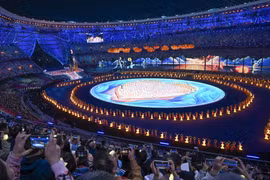 Quang cảnh Lễ Khai mạc Asian Para Games lần thứ 4 ở Hàng Châu (Trung Quốc), ngày 22/10/2023. (Ảnh: THX/TTXVN)