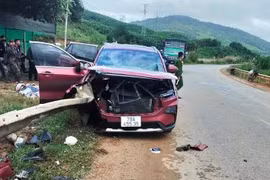 Hiện trường vụ tai nạn. (Nguồn: An toàn giao thông)
