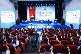 Chiều 18/12, Phiên Khai mạc Đại hội Đại biểu Toàn quốc Hội Sinh viên Việt Nam nhiệm kỳ 2023-2028 diễn ra tại Cung Văn hóa Lao động Hữu nghị Việt Xô (Hà Nội). Tham dự Đại hội có gần 700 đại biểu đại diện cho 1,7 triệu hội viên, 2,1 triệu sinh viên trong và ngoài nước. (Ảnh: Minh Đức/TTXVN)