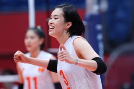 Niềm vui chiến thắng của Thanh Thuý. (Ảnh: Hoàng Linh/TTXVN)