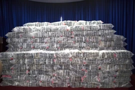 860kg cocaine bị thu giữ. (Nguồn: AFP/TTXVN)