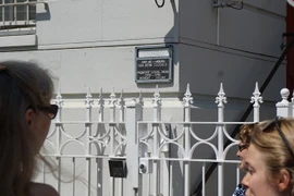 Văn phòng thị thực tại Tổng lãnh sự quán Nga ở San Francisco, Mỹ ngày 31/8. (Nguồn: THX/TTXVN)