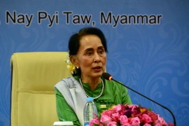 Cố vấn Nhà nước Myanmar Aung San Suu Kyi. (Nguồn: THX/TTXVN)