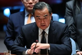 Bộ trưởng Ngoại giao Trung Quốc Vương Nghị phát biểu tại Khóa họp 72 của Đại hội đồng Liên hợp quốc ở New York, Mỹ ngày 20/9. (Nguồn: AFP/TTXVN)