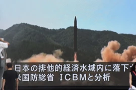 Vụ phóng thử tên lửa của Triều Tiên. (Nguồn: AFP/TTXVN)