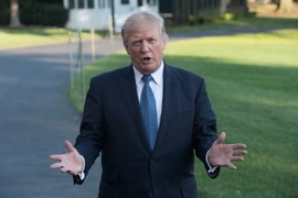 Tổng thống Mỹ Donald Trump phát biểu với báo giới tại thủ đô Washington ngày 24/9. (Nguồn: AFP/TTXVN)