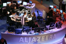 Một góc văn phòng của Al-Jazeera. (Nguồn: AFP)