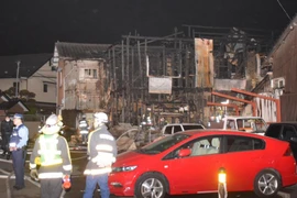 Hiện trường vụ hỏa hoạn. (Nguồn: japantoday.com)