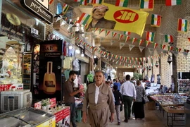 Một khu chợ tại Arbil, thủ phủ Khu tự trị người Kurd ở miền bắc Iraq ngày 26/9. (Nguồn: AFP/TTXVN)
