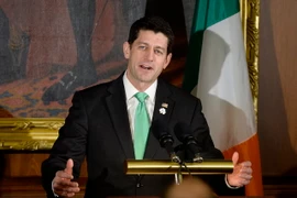 Chủ tịch Hạ viện Mỹ Paul Ryan tại một sự kiện ở Washington, DC ngày 16/3. (Nguồn: EPA/TTXVN)