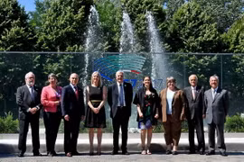 Đại diện các nước, tổ chức tại Hội nghị Bộ trưởng Môi trường G7 ở Bologna, Italy ngày 11/6. (Nguồn: AFP/TTXVN)