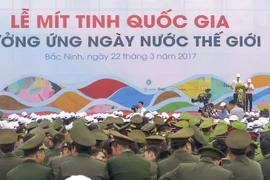 Quang cảnh buổi lễ. (Ảnh: Thái Hùng/TTXVN)