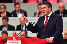 Ngoại trưởng Đức Sigmar Gabriel phát biểu tại Berlin ngày 19/3. (Nguồn: AFP/TTXVN)