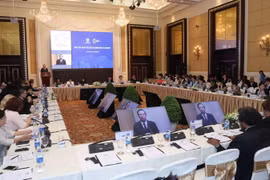 Các nước thành viên APEC dự một chương trình đối thoại. (Ảnh: Phương Hoa/TTXVN)