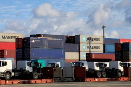 Các con​tainer hàng hóa tại cảng Mariel, Cuba. (Nguồn: AFP/TTXVN)