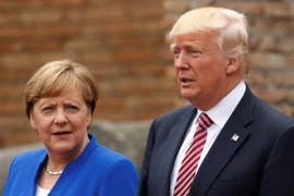 Thủ tướng Đức Angela Merkel và Tổng thống Mỹ Donald Trump. (Nguồn: Reuters)