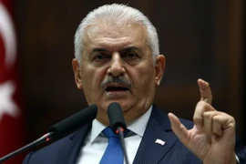 Thủ tướng Thổ Nhĩ Kỳ Binali Yildirim phát biểu tại cuộc họp ở Ankara ngày 31/10. (Nguồn: AFP/TTXVN)