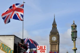 Khu vực tòa nhà Quốc hội Anh ở London. (Nguồn: AFP/TTXVN)