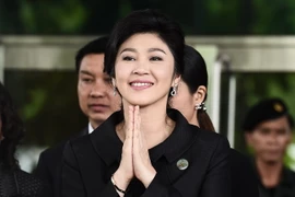 Cựu Thủ tướng Thái Lan Yingluck Shinawatra tại tòa án ở Bangkok ngày 21/7. (Nguồn: AFP/TTXVN)